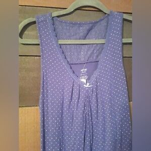 APT. 9  Large Feminine & Girly Purple With Polka dots Sexy Lace On Shoulders